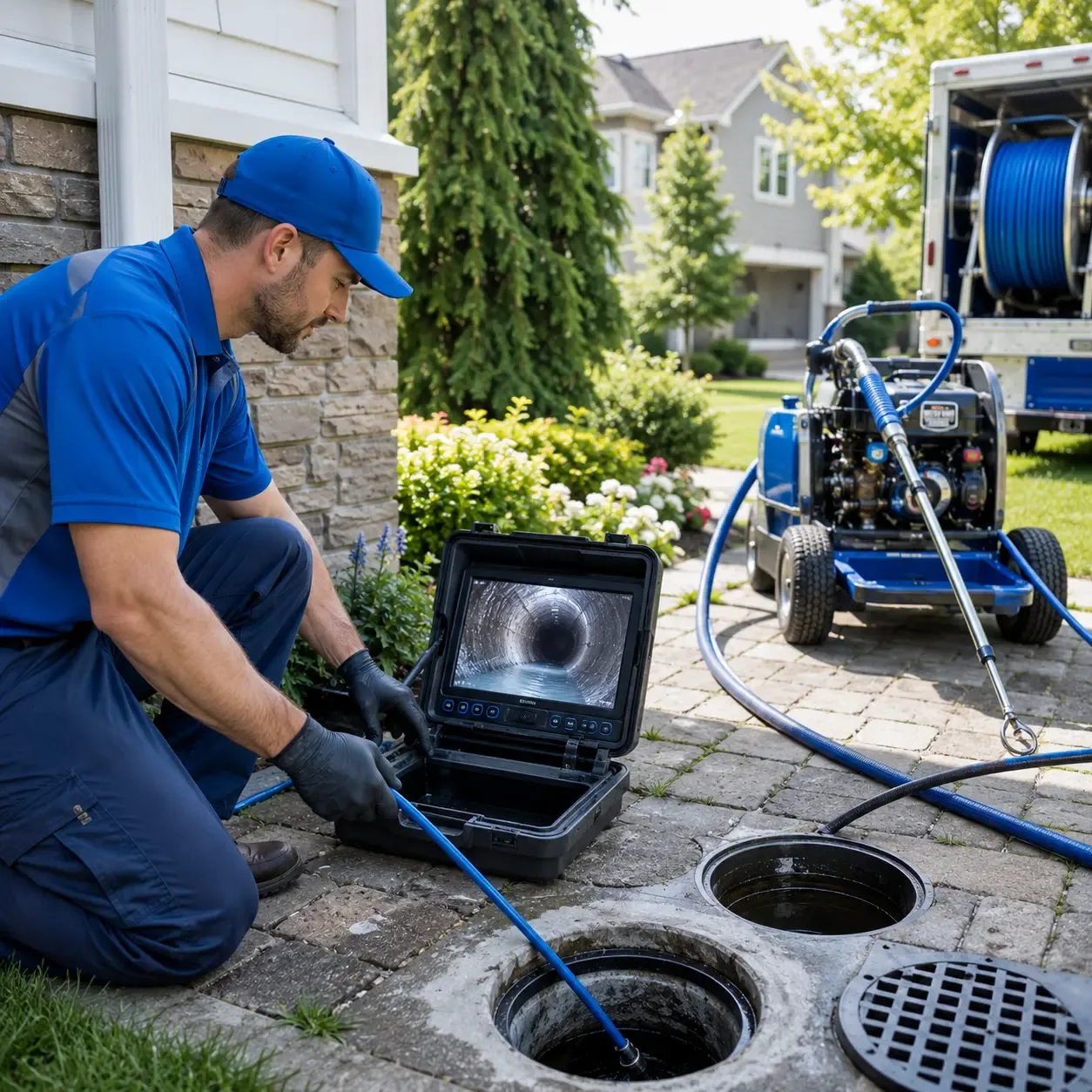 Outdoor drain cleaning professionals serving Elkhorn, WV