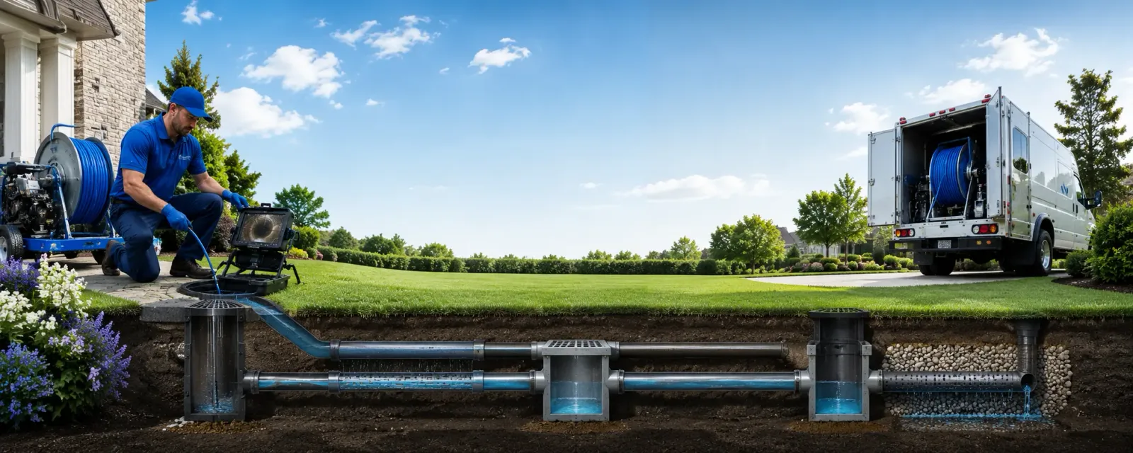 Outdoor drain cleaning information for Elkhorn, WV